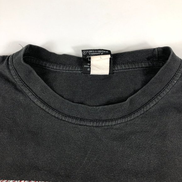 Yijan Australia Art Shirt Men's Large Black Red Yalka Ceremony Bush Onion Tee - Picture 8 of 15